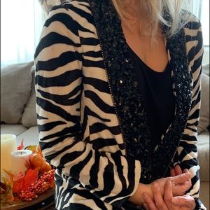 Alice and Olivia, Zebra Print Jacket, 4P